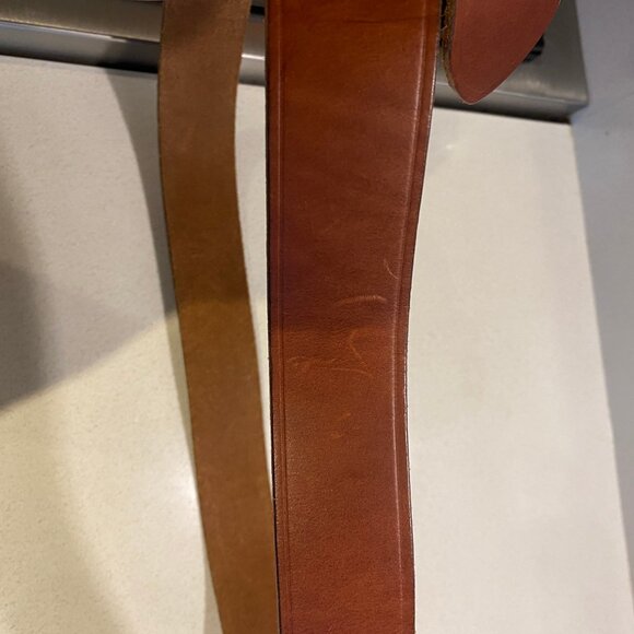 Eddie Bauer leather Belt with buckle (Canada Goose design) size 38 - Picture 8 of 14